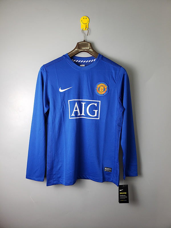 07∕08 Manchester United MAN UTD Away Long sleeve Retro (B95F)