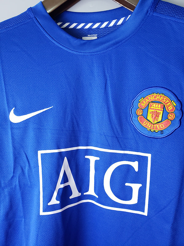 07∕08 Manchester United MAN UTD Away Long sleeve Retro (B95F)