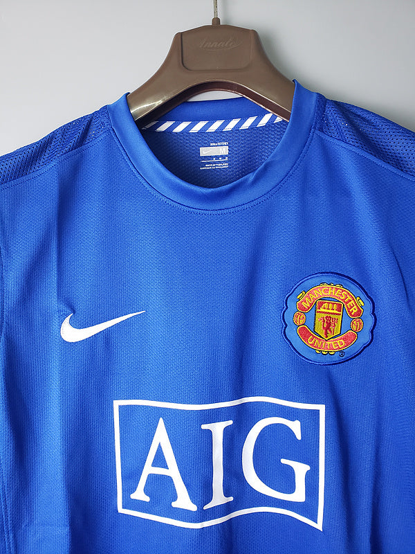 07∕08 Manchester United MAN UTD away short sleeve retro (293D)