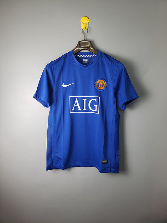 07∕08 Manchester United MAN UTD away short sleeve retro (293D)